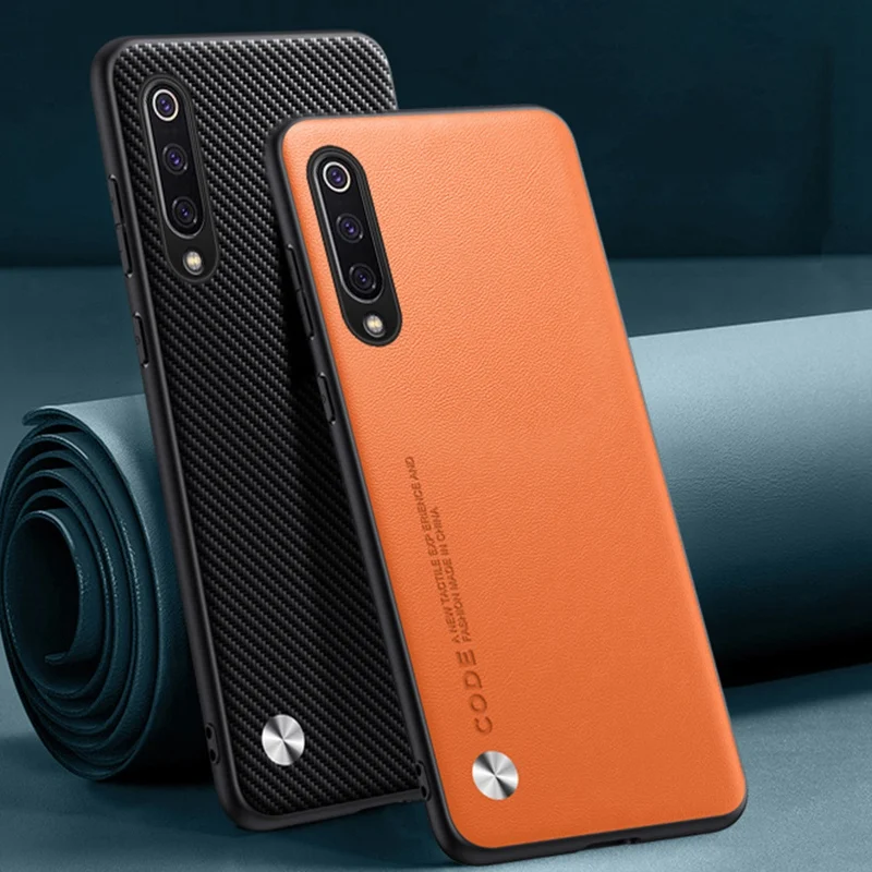 Luxury PU Leather Matte Shockproof Phone Case - Premium Silicone Protection