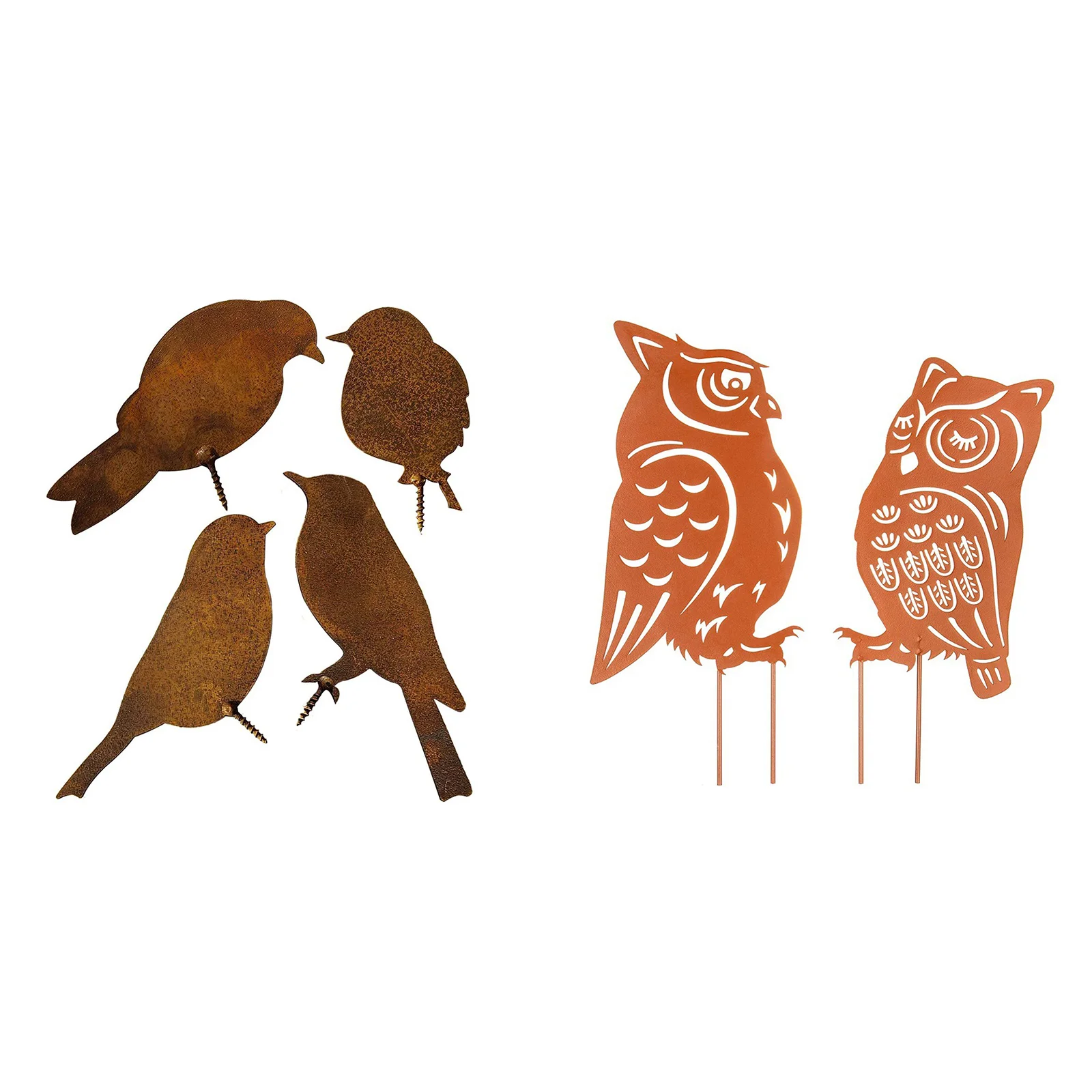 Iron Animal Landscaping Aging Resistance Plug-In Animal Sculptures  Holiday Gifts Retro Waterproof for Yard Lawn Supplies