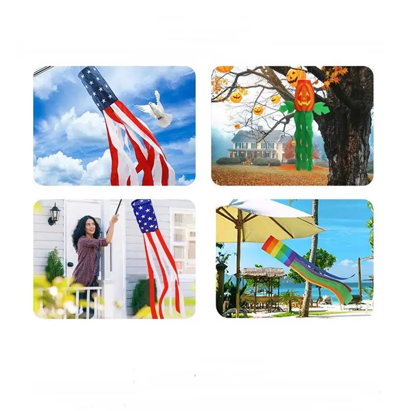 

Creative Rainbow Windsock Flag Halloween Large wind bag Outdoor Yard Decoration Z Flag hang koi Flag-f-banner garden decor flag