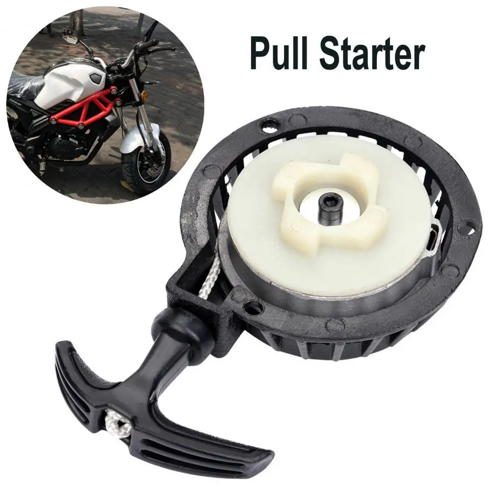 

Black Practical Mini Motor Pull Starter Engine Compact Motorcycle Start Switch Corrosion Resistant for Dirt Pocket Bike