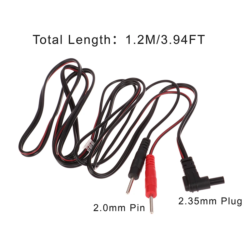2.35mm New Electrotherapy Electrode Lead Electric Shock Wires Cable For Massager Connection Cable Massage And Relaxation electrode lead wires