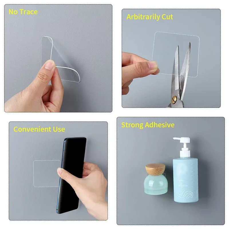 Double Sided Adhesive Tape transparent Nano Gel Pads Super Strong