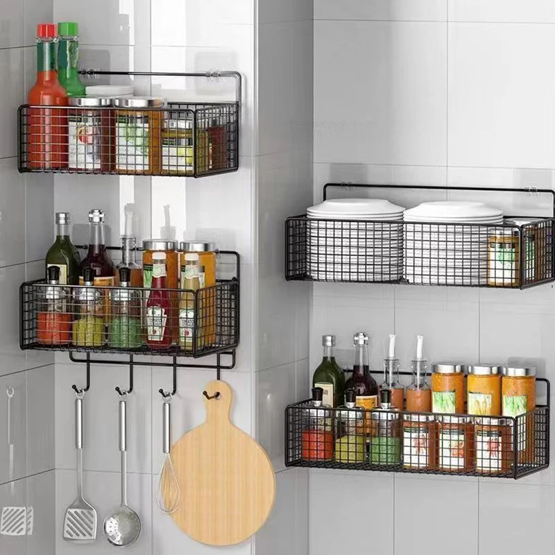 1PC Multifunctional Bathroom Organiser Toiletries Organiser No-Punch Bathroom Shelf Kitchen Wall Mount Storage Rack bathroom hardware set,bathroom hardware accessories