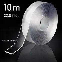 Double Sided Tape 10m Nano Tape 32 feetTransparent Gadgets For Home Adhesivos Interiores Waterproof Resistant Home Decor Tapes