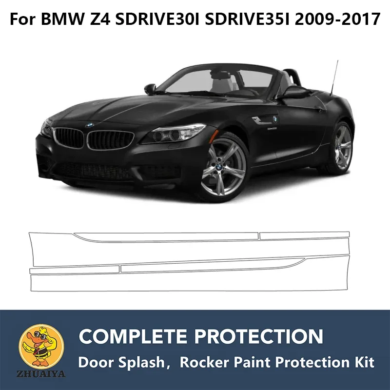 

PreCut Rocker Panels Paint Protection Clear Bra Guard Kit TPU PPF For BMW Z4 SDRIVE30I SDRIVE35I 2009-2017