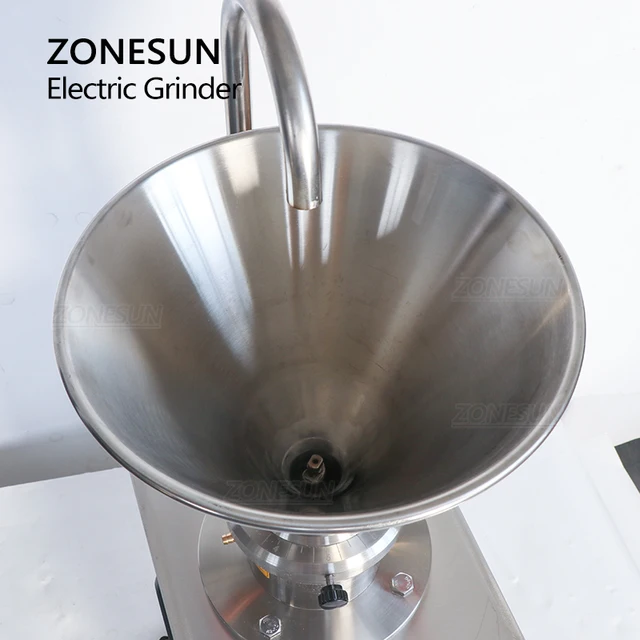 ZONESUN Colloid Grinder Machine for Peanut Butter, Chili Sauce, Black Bean Paste ZS-GM60 4