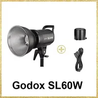 On Sale Godox SL60W SL-60W 5600K White Version LED Video Light Bowens Mount for Video Recording Wedding Outdoor Shoot 1