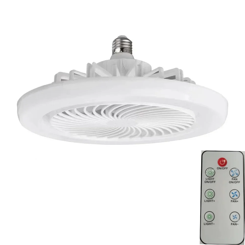 Description Picture 6 of itemLED Light Fan E27 Converter Base Ceiling Fan Bedroom, Kitchen Toilet Smart Silent Ceiling Fan with Remote Control and Lighting