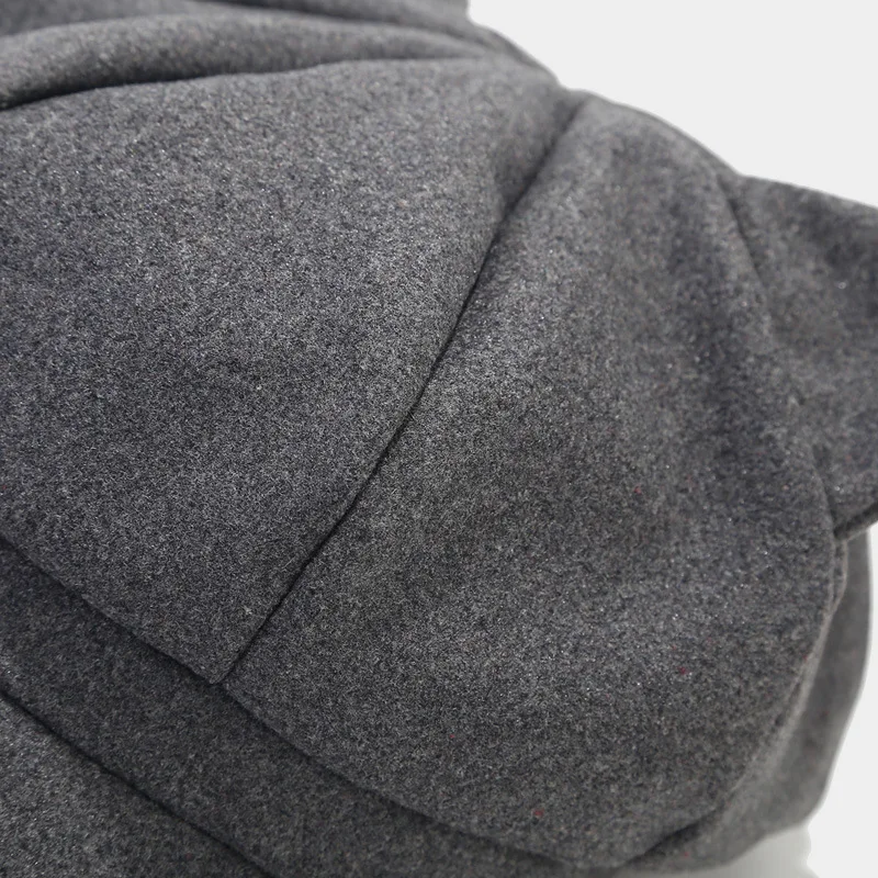 Zeitungs junge Mütze Winter Frauen niedlichen Katzen ohren achteckigen Hut Mädchen Retro Tweed Ente Zunge Hut feste Farbe Maler Mütze heiß – Detail 11