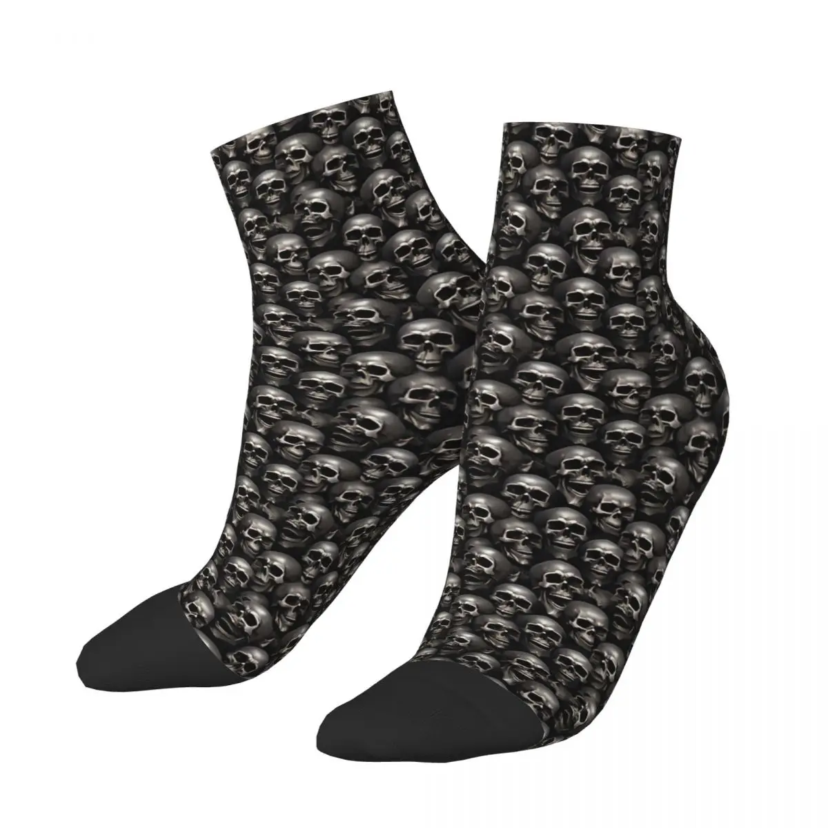 

Realistic Skull Pattern Men's Ankle Socks Unisex Hip Hop Pattern Printed Happy Low Sock Gift