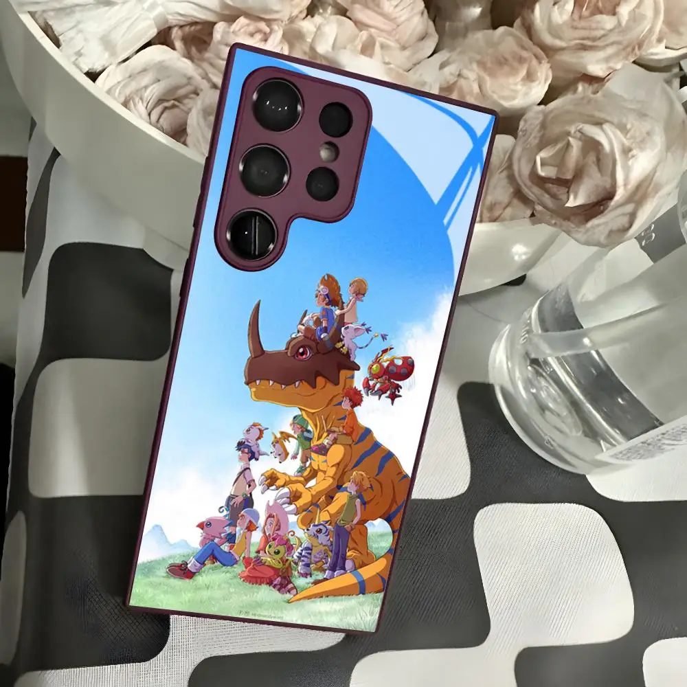 Digimon-Themed Glass Phone Case Cover