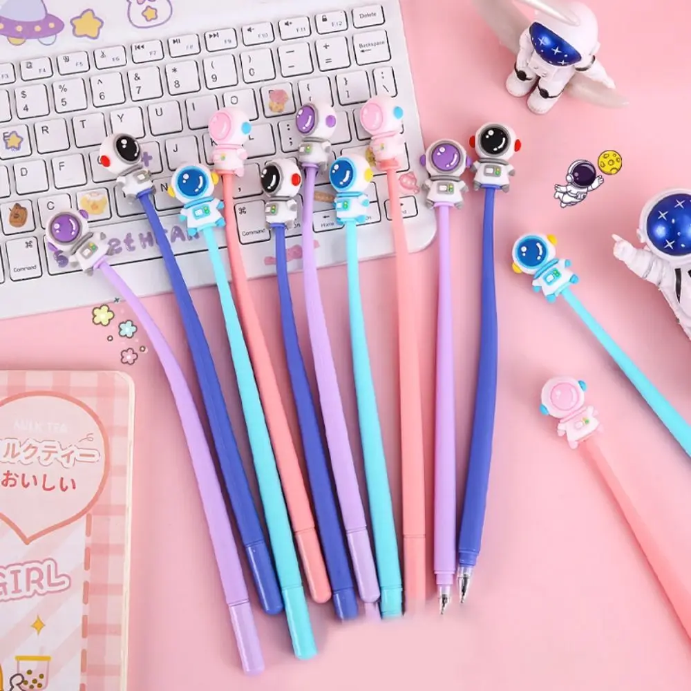 

Милые астронавты, нейтральные ручки, канцелярские принадлежности, мягкая силиконовая искусственная необычная деталь для студентов