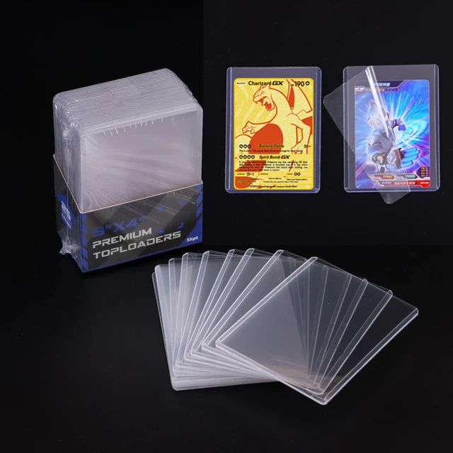 Pochette Transparente Pour Cartes Pokémon Et Yugioh, Étui Protecteur De  Jeux À Jouer Vmax, Support De Jouet Pour Enfant, Cadeau - Jeu Cartes De  Collection - AliExpress