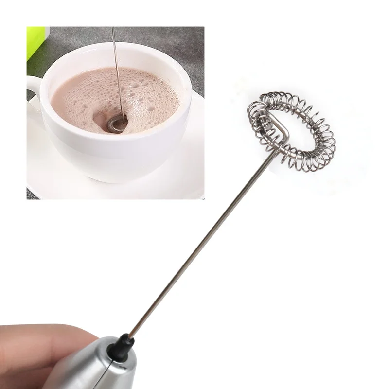 Electric Milk Frother Egg Beater Kitchen Drink Foamer Whisk Mixer Stirrer  Coffee Cappuccino Creamer Whisk Frothy Blend Whisker