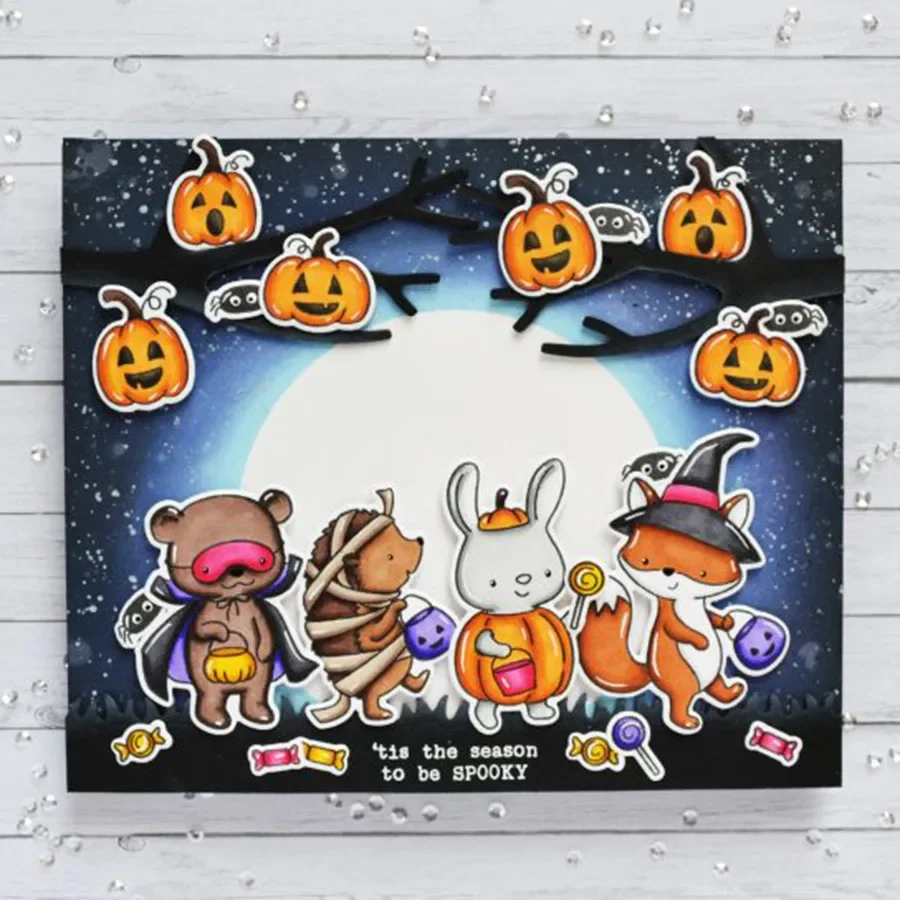 Set Di Fustelle In Metallo Per Scrapbooking 'Happy Halloween' – 66x49 Mm, Ideale Per Creare Biglietti E Decorazioni Fai Da Te - 3