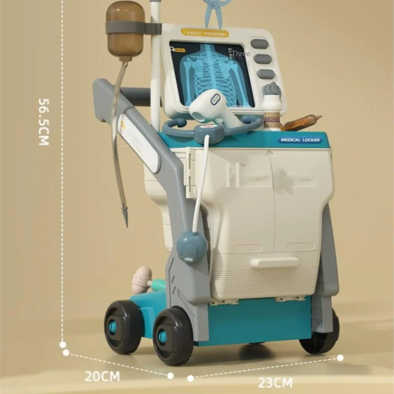 Doki Toy Children's Medical Handcart Set Family Toy Doctor's Workbench Children's Simulation Medical Tool Hot 2024 Dropshipping 5