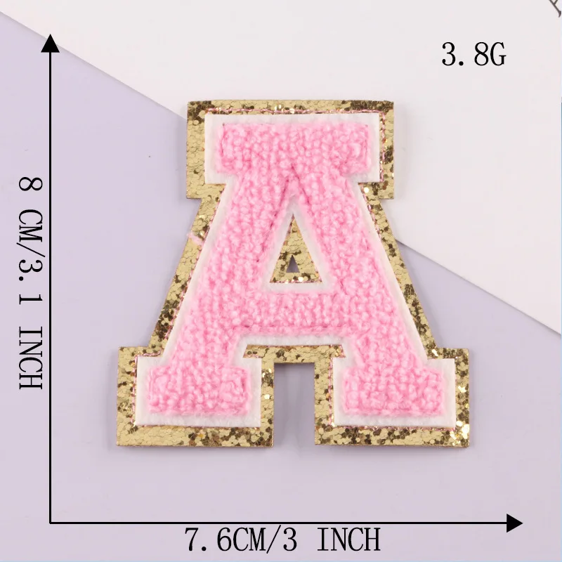 Patch Letters for Clothes - Alphabet Sticky Letter Emblems for DIY Jackets, Bags, and Clothing Projects