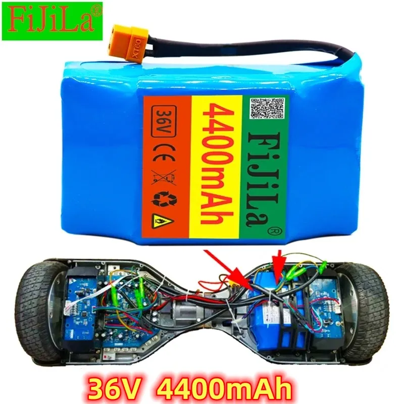 

The new 36v 4400mAh 4.4AH lithium-ion rechargeable battery pack is suitable for self priming electric air cushion unicycles