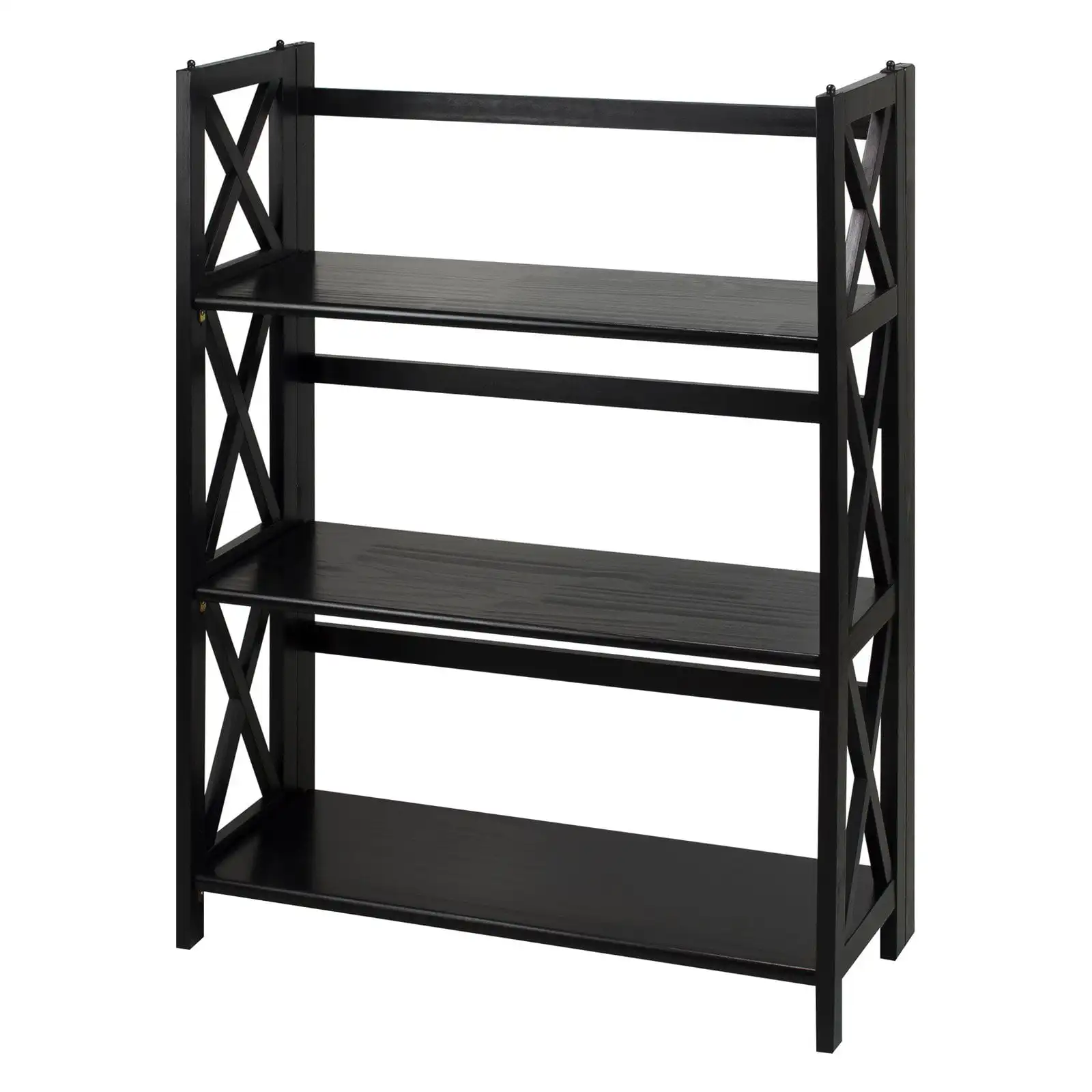 

Casual Home 301-32 Montego 3-Shelf Folding Bookcase, Black