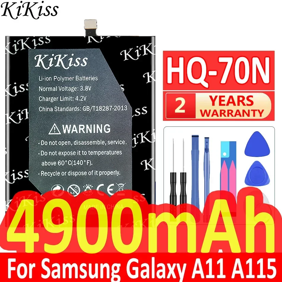 

KiKiss HQ-70N HQ70N для Samsung A11 мобильный телефон аккумулятор A115 встроенный аккумулятор 4900 мАч + Инструменты