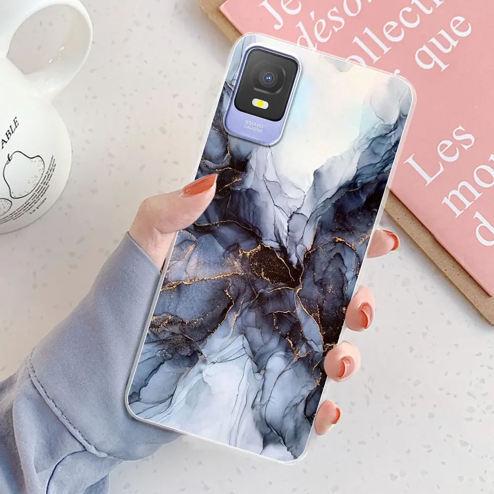 Marble Clear Soft Silicone TPU Protective Phone Cover – 6.0 Inch Enhanced Protection