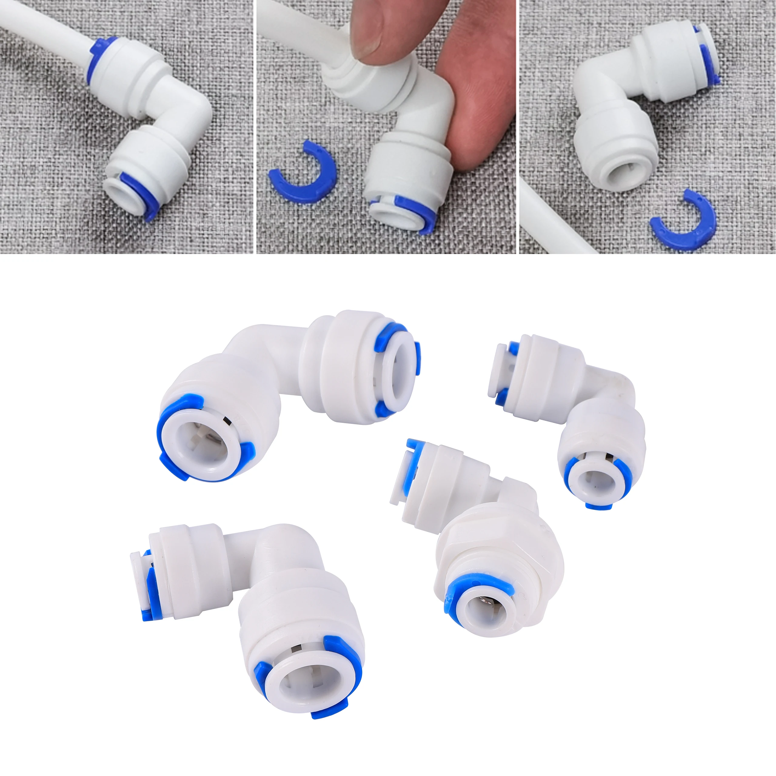High-Performance Reverse Osmosis Quick Connector - Multi-Directional Pipe Fitting Adapter