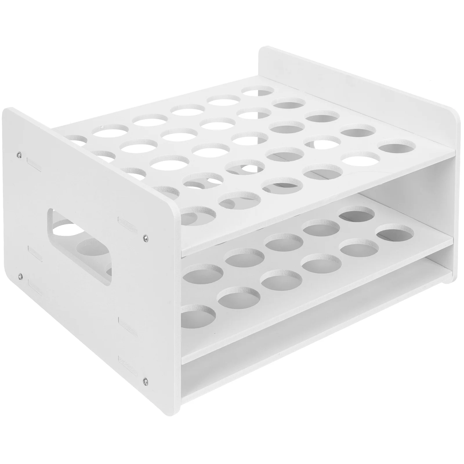 

Holes Test Tube Display Rack Tabletop Scissors Storage Holder Lab Organizer School Art Experiment Supplies