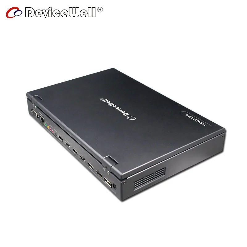 DeviceWell 자동 라이브 비디오 스위처, 지지대 네트워크, RTMP 스트리밍, HDS9325, 5-CH