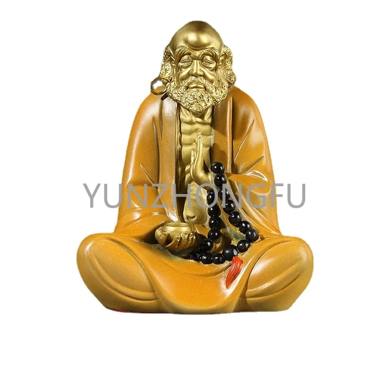 

Factory wholesale color copper Dharma ancestor Zen Chinese home living room ornaments Dharma Buddha handicraft furnishings