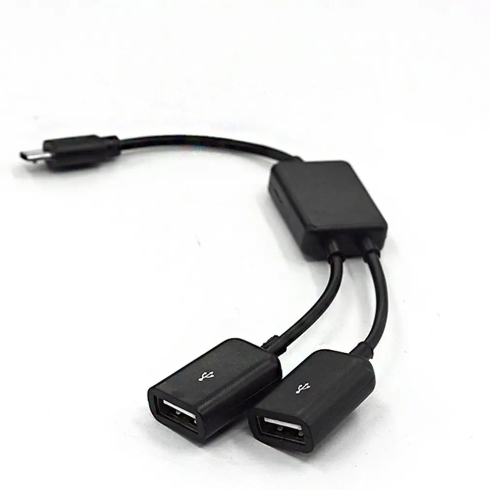 Hot 2 in 1 Type C to 2 OTG Dual Port HUB Cable Y Splitter for Tablet Android Mouse Keyboard Micro-USB Type-C Adapter Converter