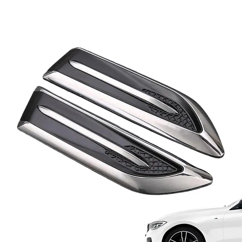 

Наклейка на вентиляционное отверстие, самоклеящаяся наклейка на крышку вентиляционного отверстия, с имитацией боковой решетки акулы, не выцветает