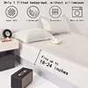 1 ultra deep pocket bed sheet, bedroom pure white matte bed sheet, soft and breathable bedding (suitable for 45-60cm mattresses) 5