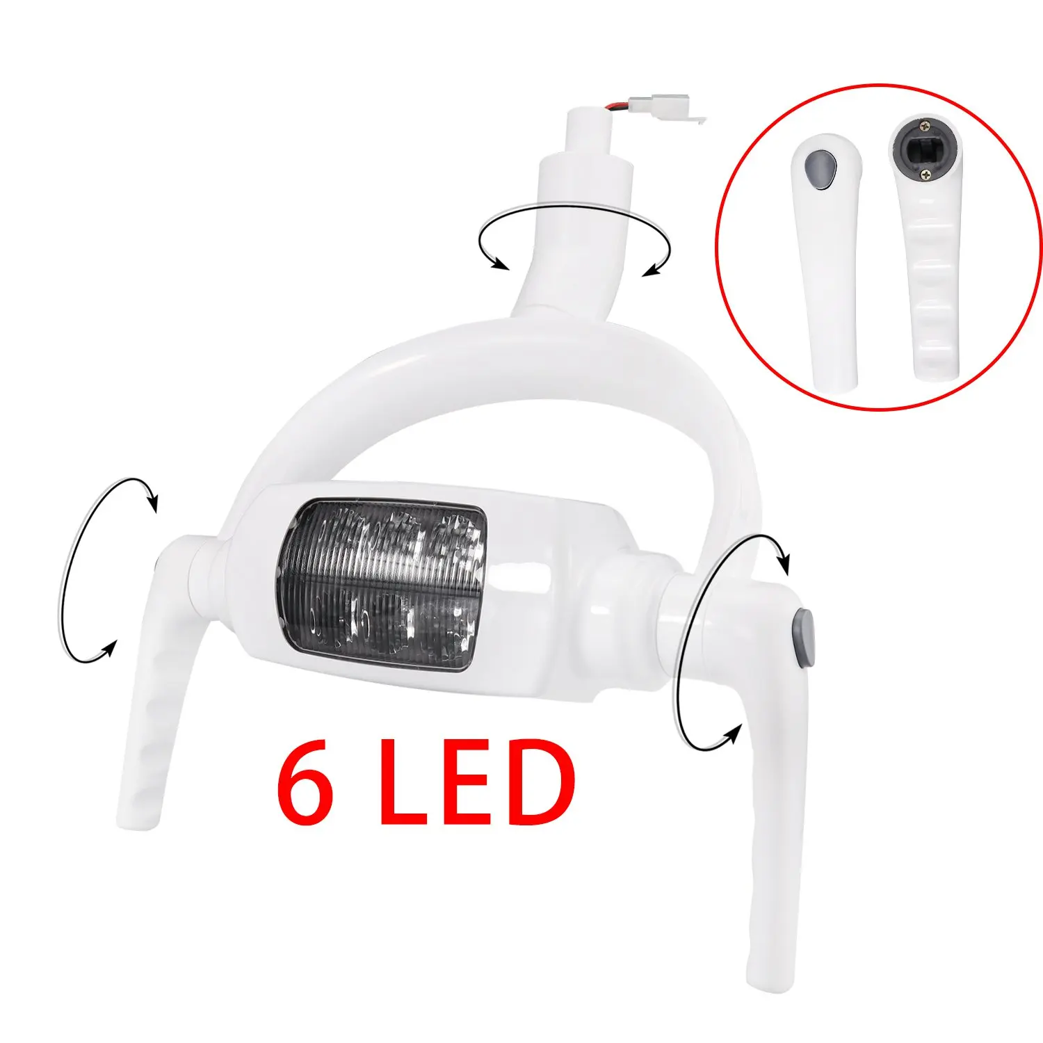 

Dental 6 LED Oral Operation Lamp Induction Sensor Light LED Surgical Shadowless Dental Unit Chair Teeth Whitening