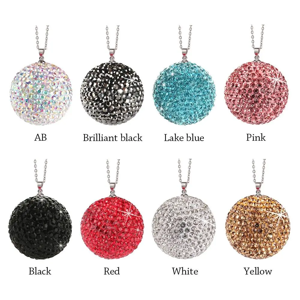 크리스탈 자동차 크리스탈 펜던트, 라인석 반짝이 다이아몬드, 자동차 인테리어, 걸이식 장식, 범용 블링