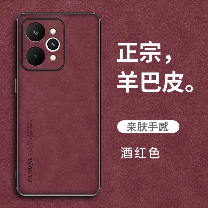Luxury Leather Back Shockproof Case - Premium Protection Cover