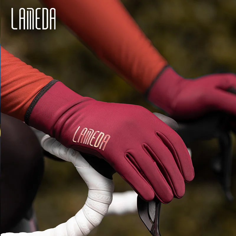 LAMEDA Winter Cycling Gloves for Men Women Thermal Fleece Full Finger Bike Gloves Touch Screen MTB Road Mountain Bicycle Gloves 3