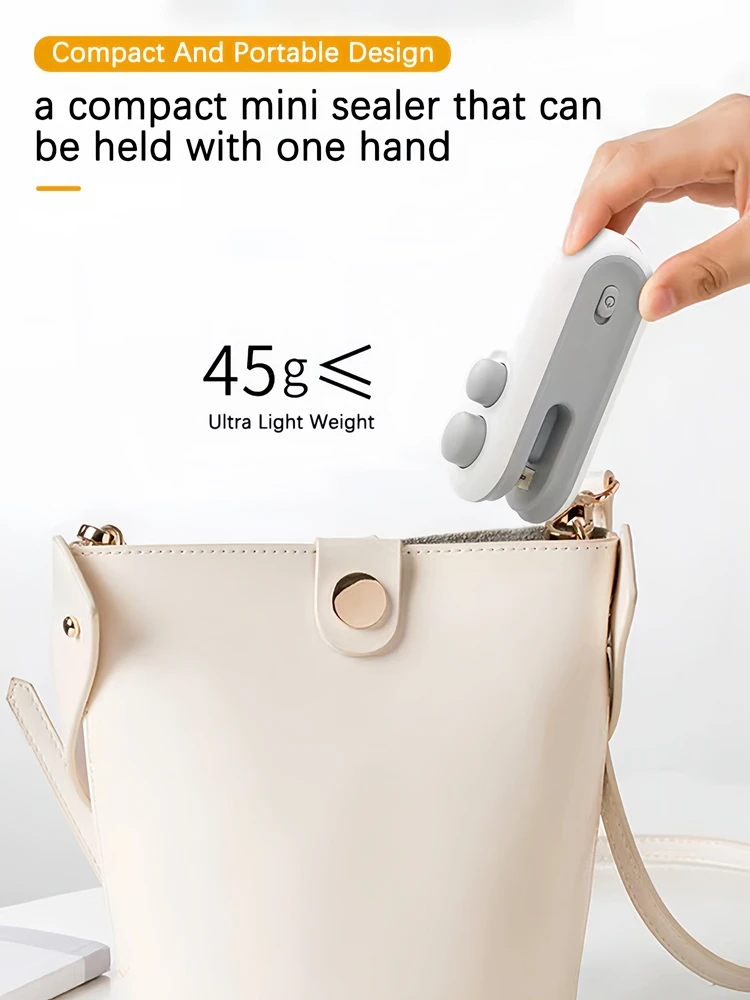 Mini Heat Bag Sealing Machine Handheld Sealer Food Packaging Heat Sealer