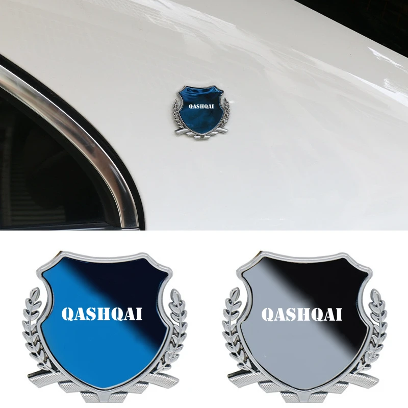 

3D Metal Car Trunk Window Side Emblem Badge Decal Sticker For Nissan Qashqai j10 2013 2017 2011 2014 J11 2022