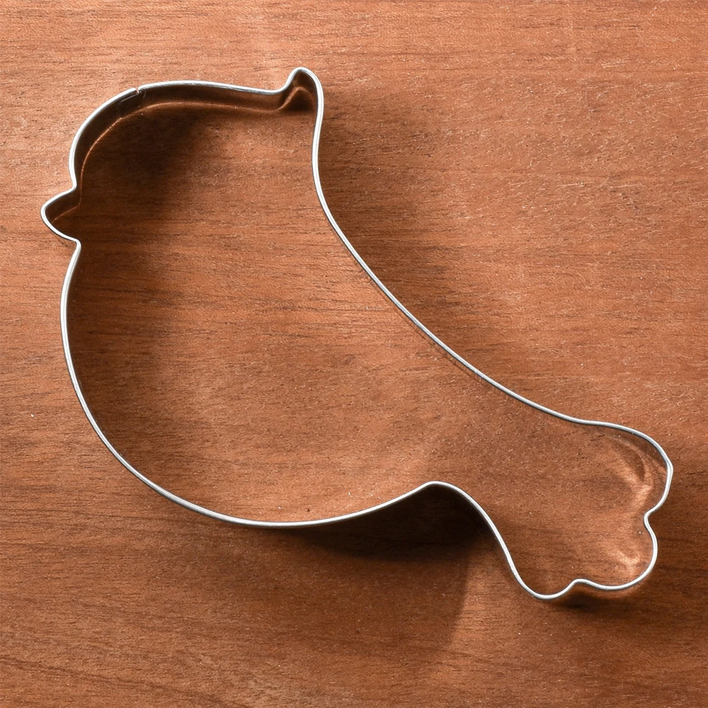 KENIAO Christmas Robin Cookie Cutter-11.2 and 9.7 CM-Bird Biscuit Fondant Sandwich Bread Mold Stainless Steel by Janka