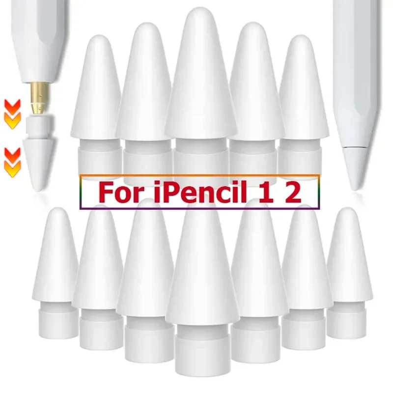 

Soft Paperfeel Replacement Tips Compatible for Apple Pencil 1 2 Gen iPad Pro Pencil Noise Reducing Tablet Pen Nibs for iPencil