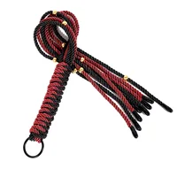 Nylon Rope Tassel Whip for Horse Training, Handle with Wrist Stra, 63cm 1