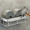 Bathroom Shelves Wall Mount Corner shelf Shampoo Towel Holder Kitchen Storage Rack Alumimum Bathroom Kitchen Accessories 3