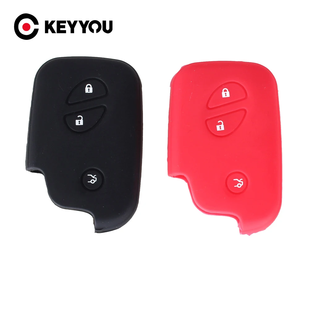 

KEYYOU Silicone Car Key Case Key Case Cover For Lexus CT200h ES 300h IS250 GX400 RX270 RX450h RX350 LX570 Key Cover Key