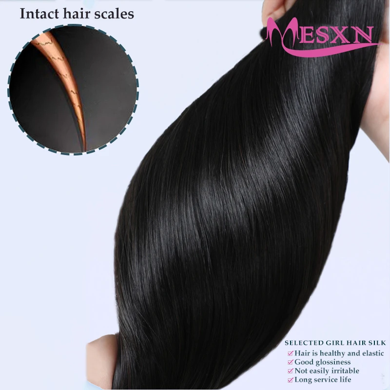 Human Hair Weft Extensions Hair Bundles Brown Blonde Color 100g Sew In Silky Straight Remy Skin Double Weft 14"-24" For Salon human hair extensions