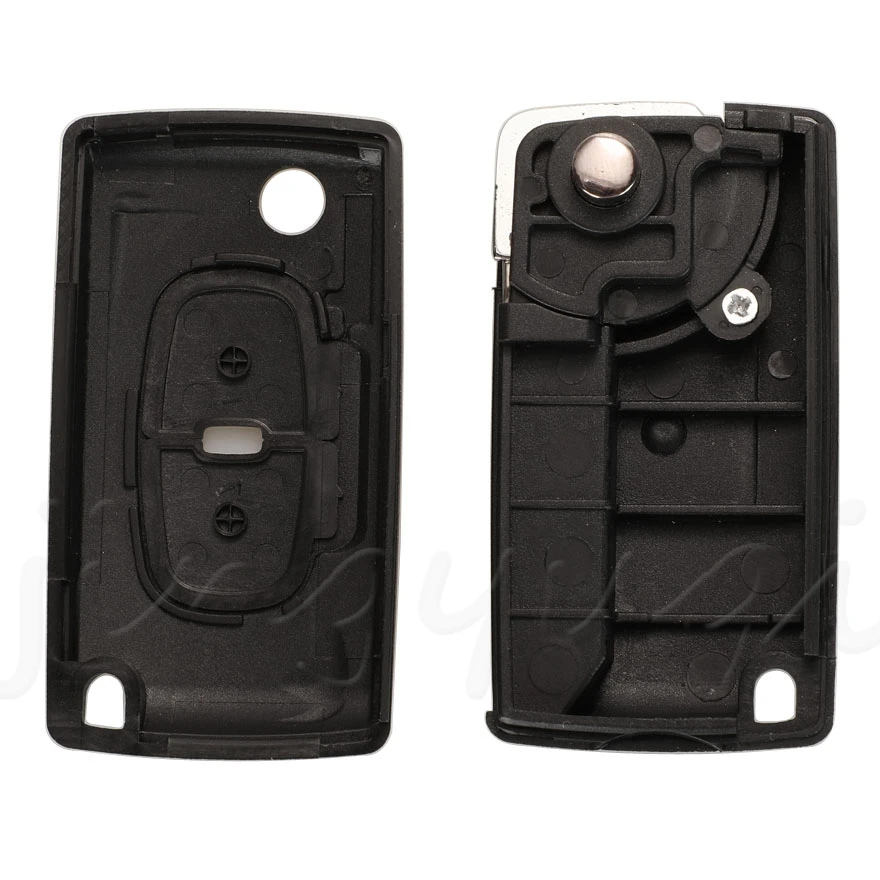 For Peugeot 4007 ET 4008 Citroen C-Crosser C4 Aircross 2 Button Flip Remote Key Case key case key case cover car key shell remote control case cover flip key fob shell Shell Fob MIT-11R Blade CE1731 jingyuqin