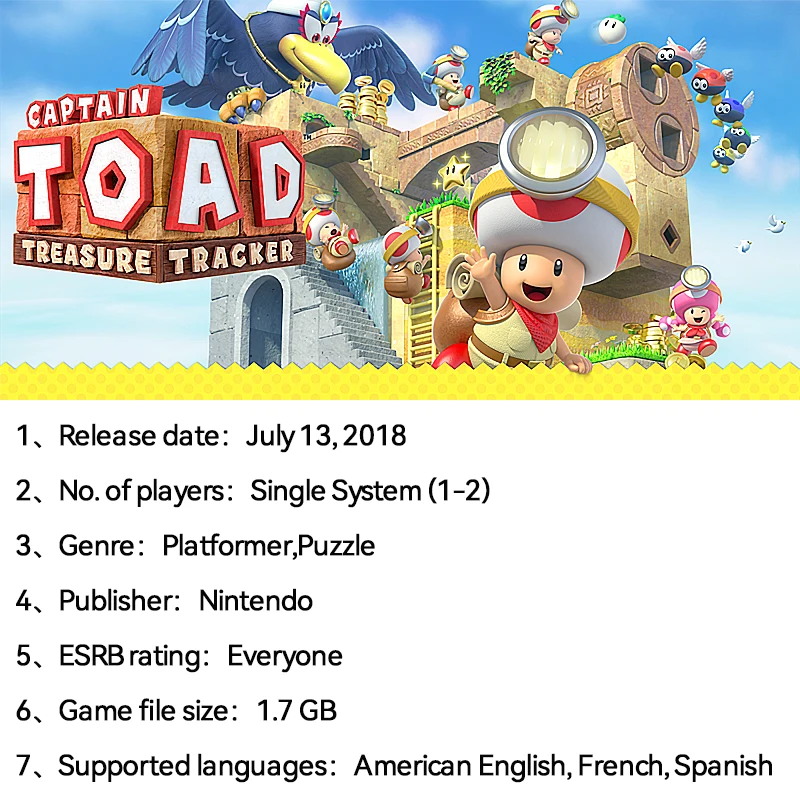 Nintendo Captain Toad: Treasure Tracker switch Game Deals Captain Toad  Treasure Tracker para Nintendo switch OLED switch Lite - AliExpress
