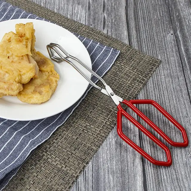 1Db Konyhai Fogók Rozsdamentes Acél Főzés Saláta Tálalás Bbq Tong Sütéshez A Hőgömbös Tészta - Image 5