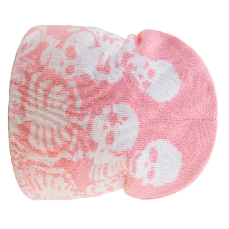 

Adult Teens Halloween Jacquard Knitted Hat Winter Warmer Cycling Windproof Hat
