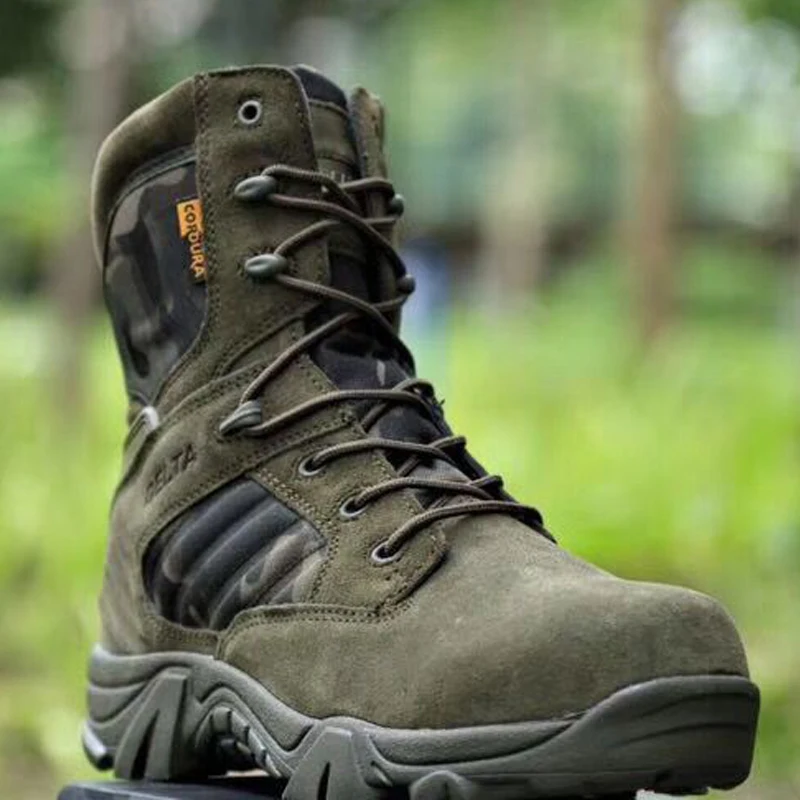 Winter Mens Boots Special Forces Combat High Boots Outdoor Sport Male Shoes Climb Mountains Cross Country Men's Shoes - 5