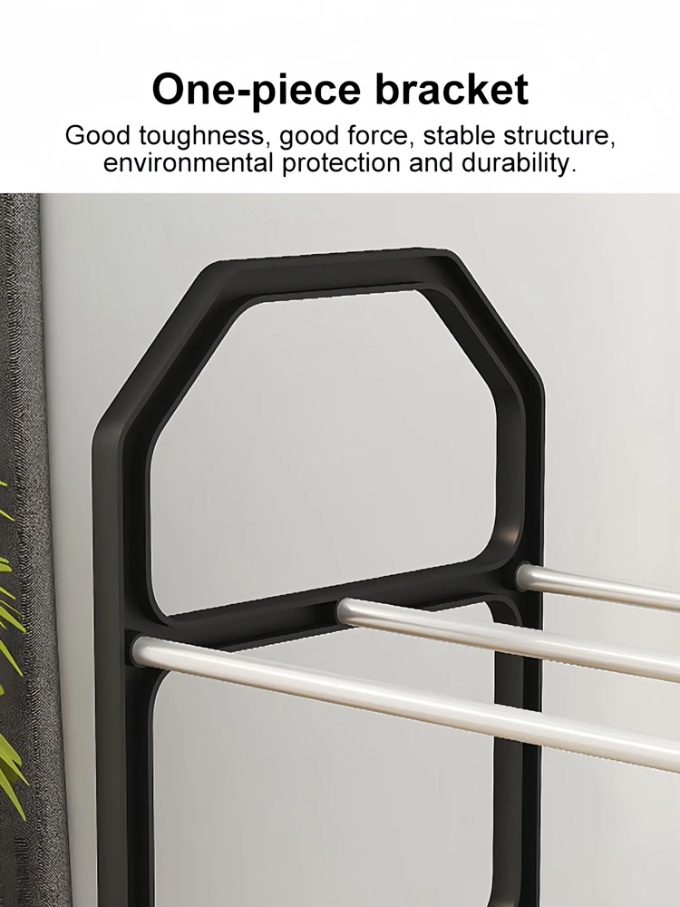 4 Tiers Shoe Rack Practical Shoe Cabinet for Home Dorm Room Balcony Multifunctional Removable Assembly Storage Shelf Hanger Rack